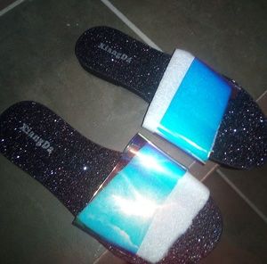 Holographic Open Toe SAndels